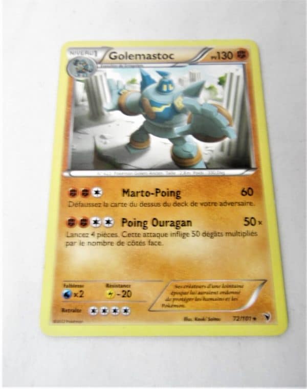 Carte Pokemon FR - Golemastoc 130PV - 72/101 - Nobles Victoires