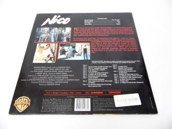Laserdisc - Nico - Steven Seagal - vendu par iqoqo-collection
