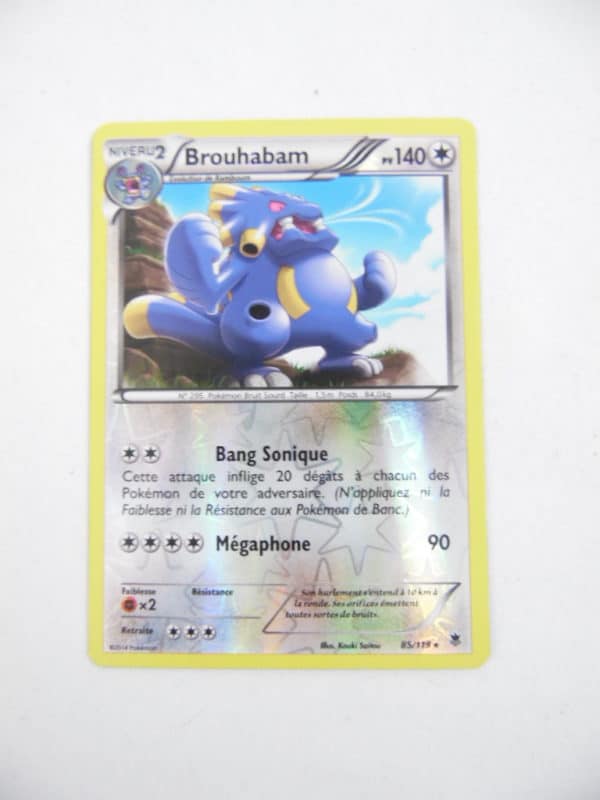 Carte Pokemon FR - Brouhabam PV 140 - 85/129 - Reverse - Vigueur spectrale