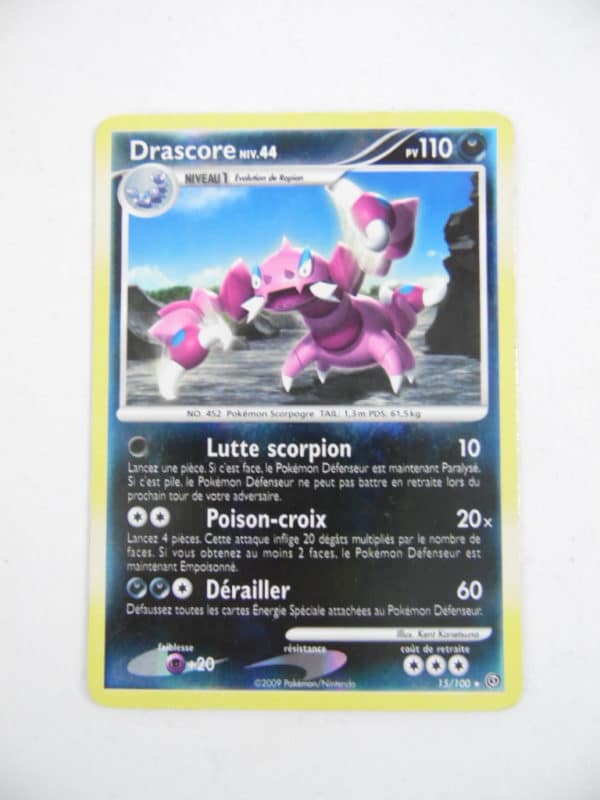 Carte Pokemon FR - Drascore Holo reverse 110PV - 15/100 - Diamant et perle Tempête