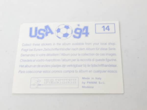 Carte Panini - USA 94 - N°14