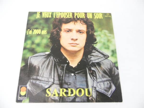 Disque vinyle - 45 T - Michel Sardou - J'ai 2000 ans