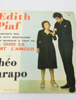 Disque Vinyle - 45 tours - Edith Piaf - Avec Théo Sarapo