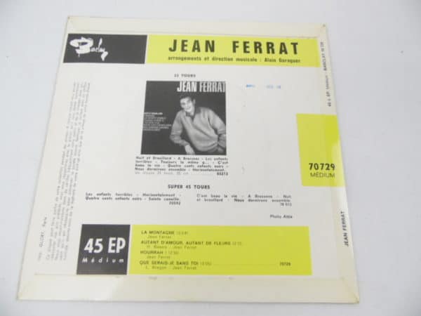 Disque vinyle - 45T - Jean Ferrat