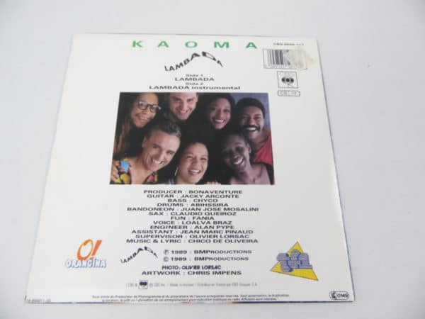 Disque vinyle - 45T - Kaoma - Lambada