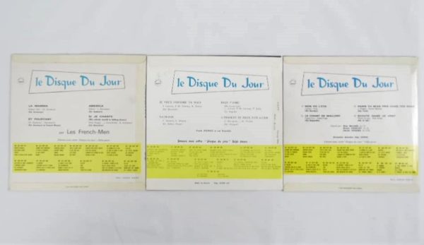 Disque vinyle - 45 T - Le disque du jour N°35, 36 et 37
