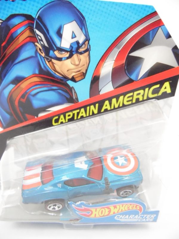 Voiture Hot Wheels - Personnage Marvel - Captain America