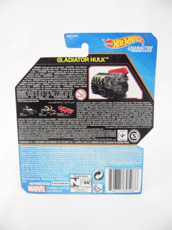 Voiture Hot Wheels - Personnage Marvel Thor Ragnarok - Gladiator Hulk