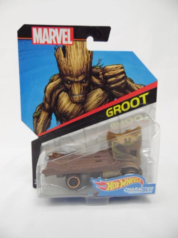 Voiture Hot Wheels - Personnage Marvel - Groot