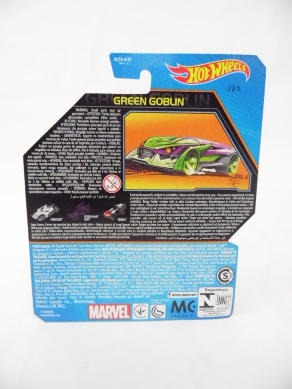 Voiture Hot Wheels - Personnage Marvel - Green Goblin