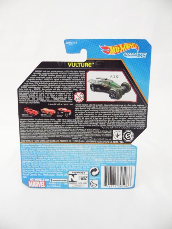 Voiture Hot Wheels Marvel - Personnage Spider-Man Homecoming - Vulture