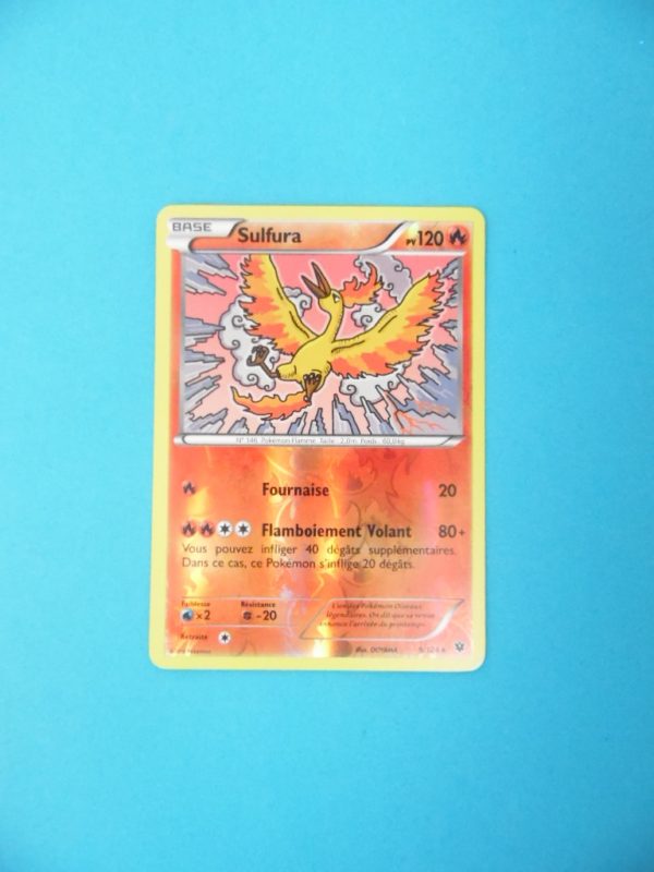 Carte Pokemon FR - Sulfura 120PV - 9/124 - reverse - XY Impact des Destins