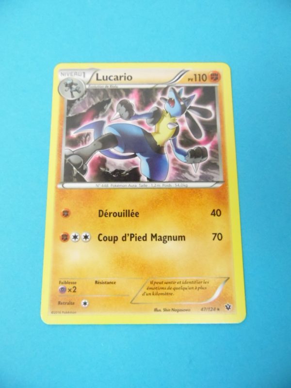 Carte Pokemon FR - Lucario 110PV - 47/124 - XY Impact des Destins