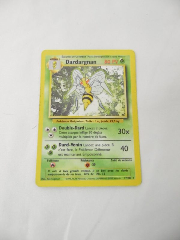 Carte Pokemon FR - Dardargnan 80PV - 17/102 - set de base