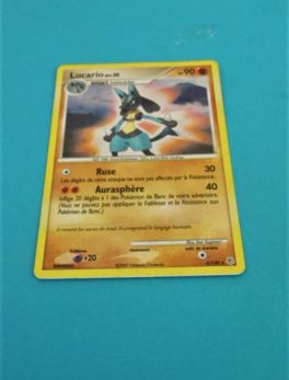 Carte Pokemon FR - Lucario 90PV - 6/130 Reverse - Diamant & Perle