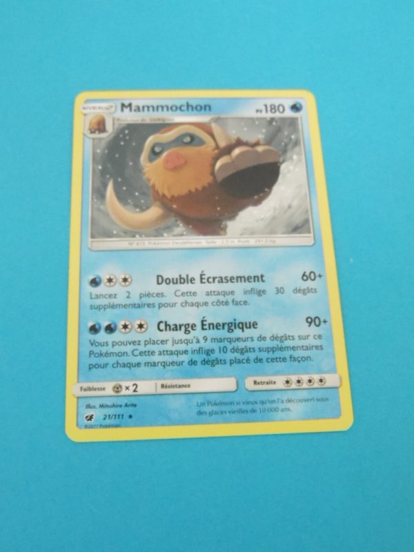 Carte Pokemon FR - Mammochon 180PV - 21/111 - Invasion Carmin