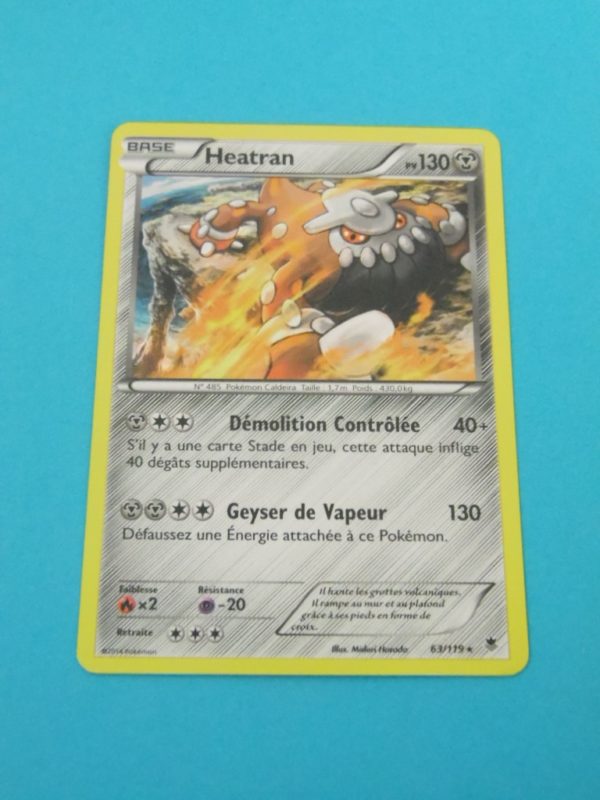 Carte Pokemon FR - Heatran 130PV Holo - 63/119 - XY Vigueur Spectrale