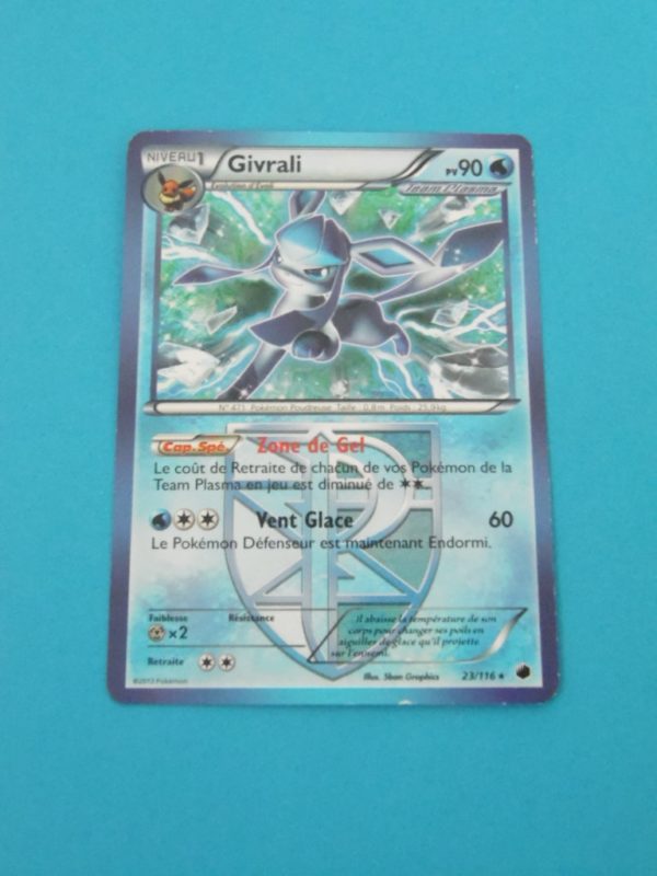 Carte Pokemon FR - Givrali 90PV - 23/116 - Noir & Blanc Glaciation Plasma