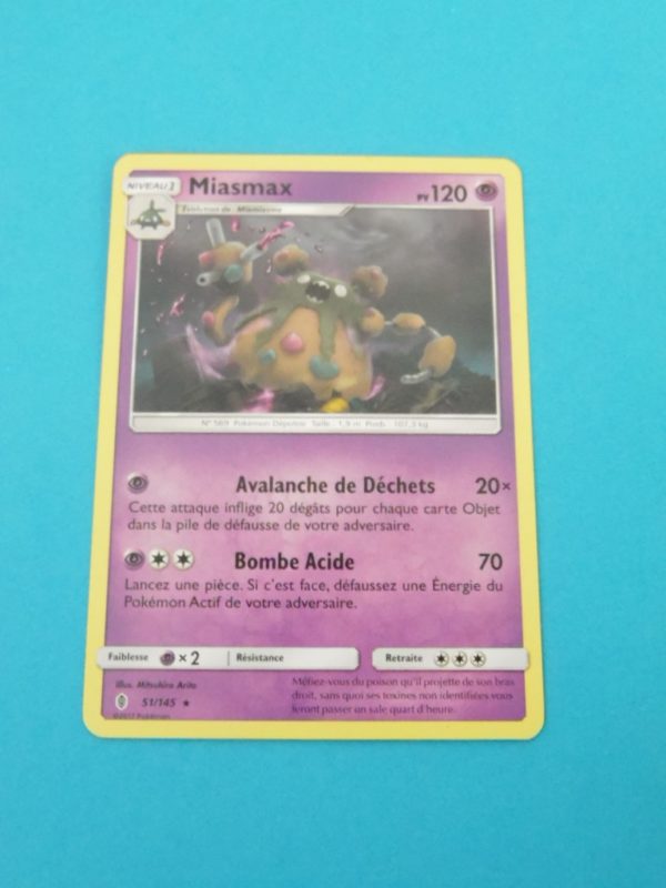 Carte Pokemon FR - Miasmax 120PV - 51/145 - SM Gardiens Ascendants