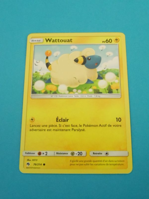 Carte Pokemon FR - Wattouat 60PV - 76/214 - Tonnerre Perdu