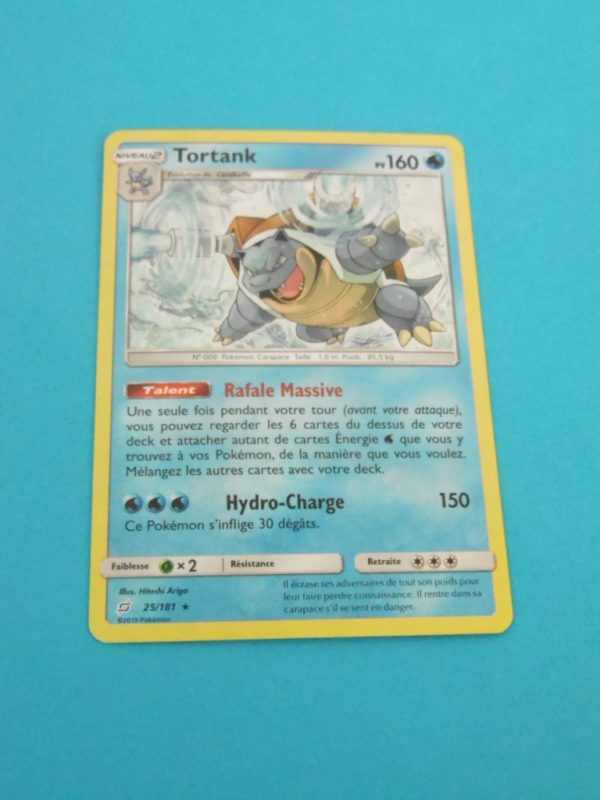 Carte Pokemon FR - Tortank 160PV holo - 25/181 - Duo de Choc