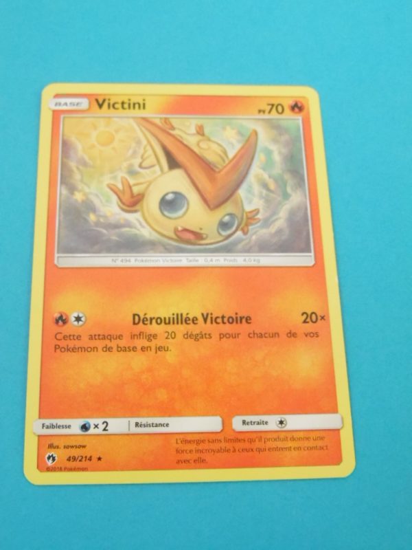 Carte Pokémon FR - Victini 70PV - 49/214 - Tonnerre Perdu