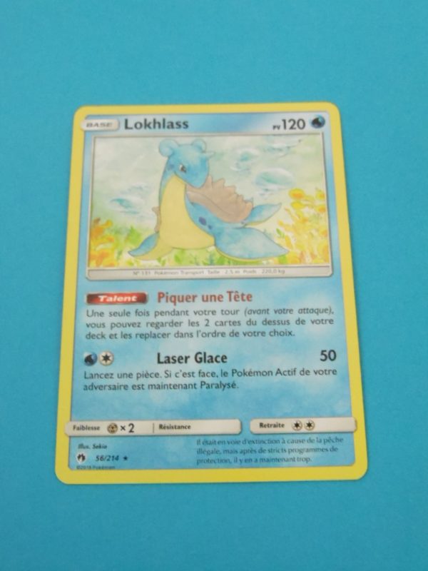 Carte Pokemon FR - Lokhlass 120PV - 56/214 - Tonnerre Perdu