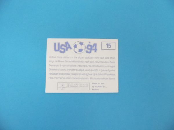 Carte Panini - USA 94 - N°15