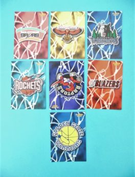Cartes de 7 club NBA - FLEER - 96/97 - Version Européen
