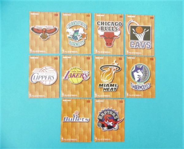 Cartes de 10 club NBA - FLEER - 95/96 - Version Européen