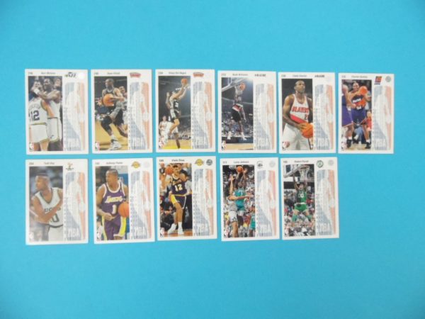 Lots de 11 cartes Upper Deck - 92/93