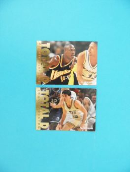 Cartes de 2 joueurs NBA - FLEER - 95/96 - TOTAL D