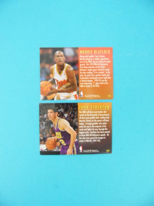 Cartes de 2 joueurs NBA - FLEER - 95/96 - TOTAL D