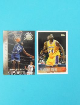 2 Cartes Topp's de Shaquille O'neal