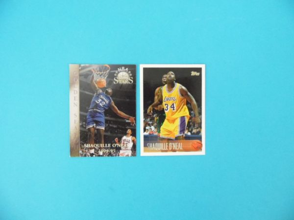 2 Cartes Topp's de Shaquille O'neal