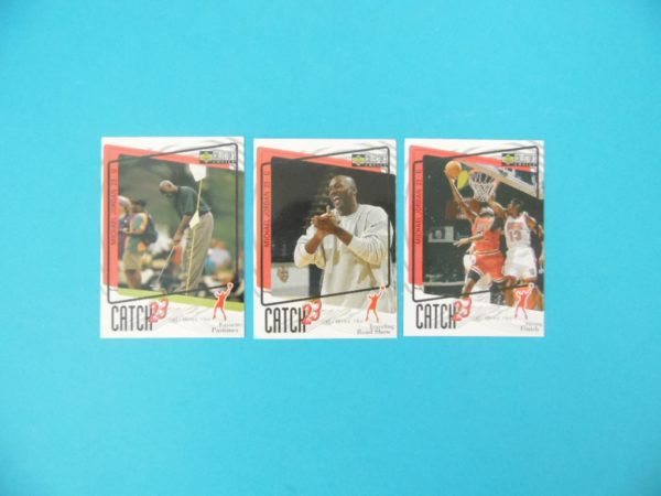 Lot de 3 cartes Upper Deck - CATCH 23 - Michael Jordan