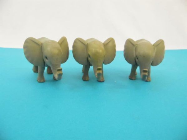 Lot de 3 bébé éléphants Playmobil - Année 1980
