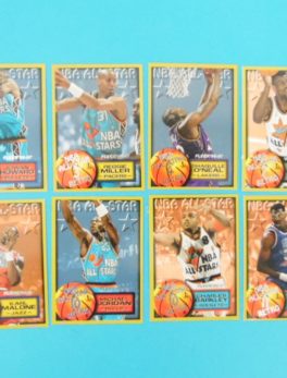 Cartes de 8 joueurs NBA - FLEER - 96/97 - NBA ALL-STAR RETRO