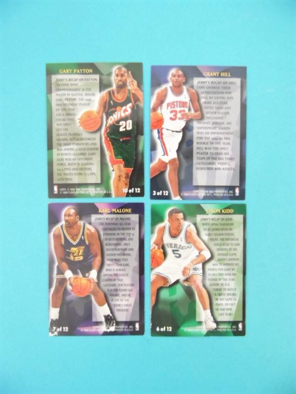 Cartes de 4 joueurs NBA - FLEER - 96/97 - Stackhouse's All-Fleer