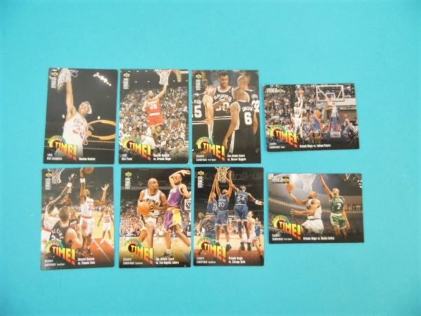 Lots de 8 cartes Upper Deck - 1995 Play Off Time