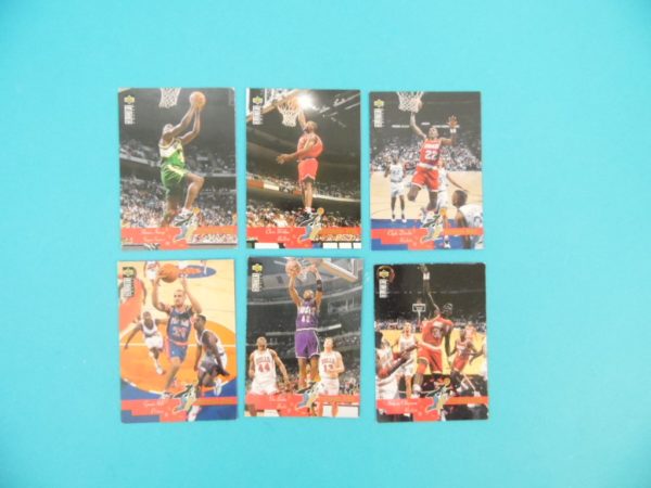 Lots de 6 cartes Upper Deck - 1995 - Professor Dunk