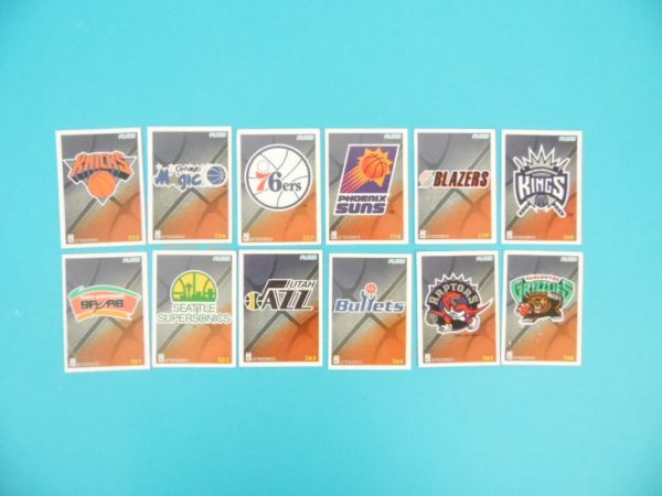 Cartes de 12 club NBA - FLEER - 95/96 - Version Européen