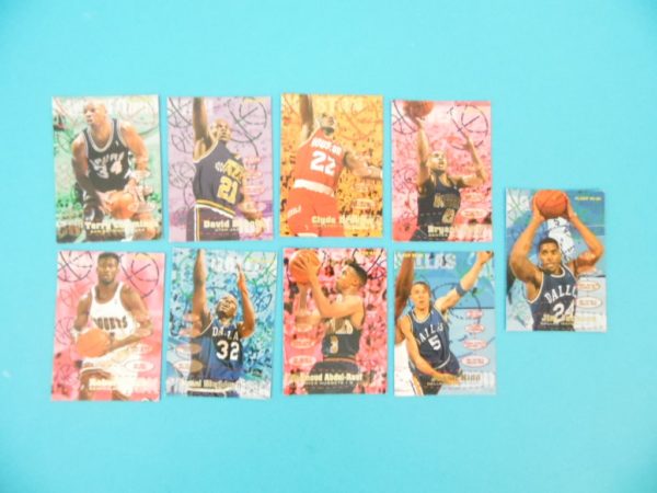 Cartes de 9 joueurs NBA - FLEER - 95/96