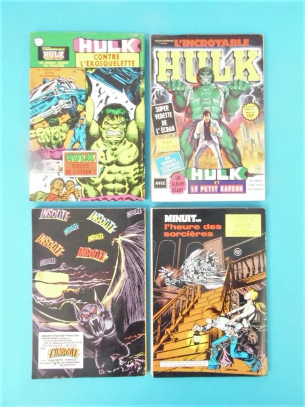 4 Comics Pocket - Le manoir des Fantômes N°10, N°11, N°12 et N°13 de 1979