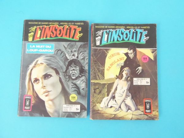 2 Comics Pocket - L'insolite N°03 et N°04 de 1977