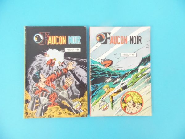 2 Comics Pocket - Faucon Noir N°18 et N°19 - Année 1980