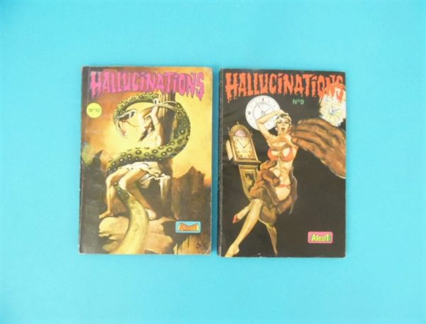 2 Comics Pocket - Hallucinations N°9 et N°10 de 1979