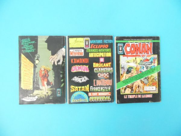 3 Comics Pocket - Eclipso N°61, N°62 et N°63 de 1977