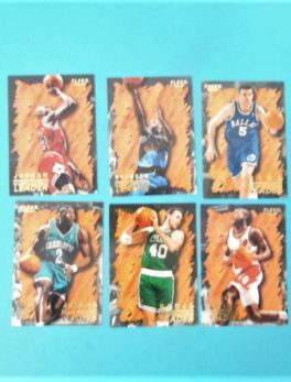 Cartes de 6 joueurs NBA - FLEER - 96/97