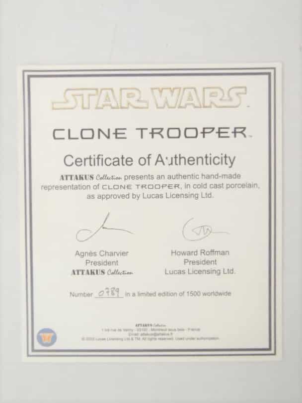Figurine Attakus 1/5 - Star Wars - Clone Trooper - N°789/1500